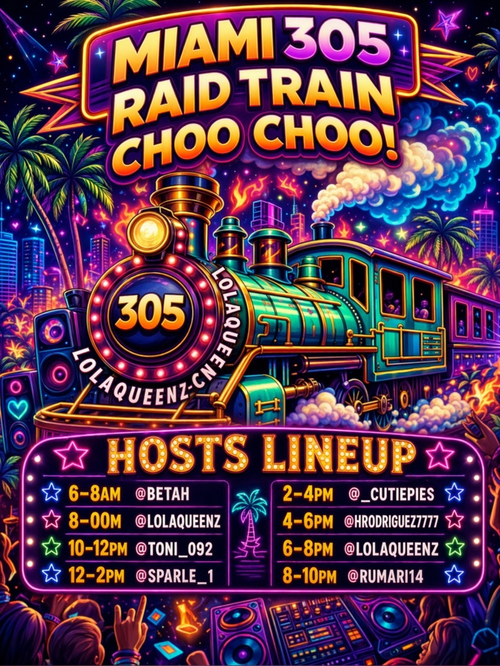 🪩⚡️🪩⚡️🪩 Raid Train Live Notification 🪩⚡️🪩🪩
